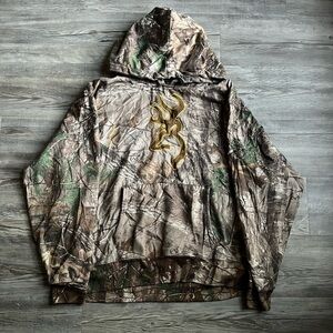 Vintage Browning Camo Hoodie Size XL